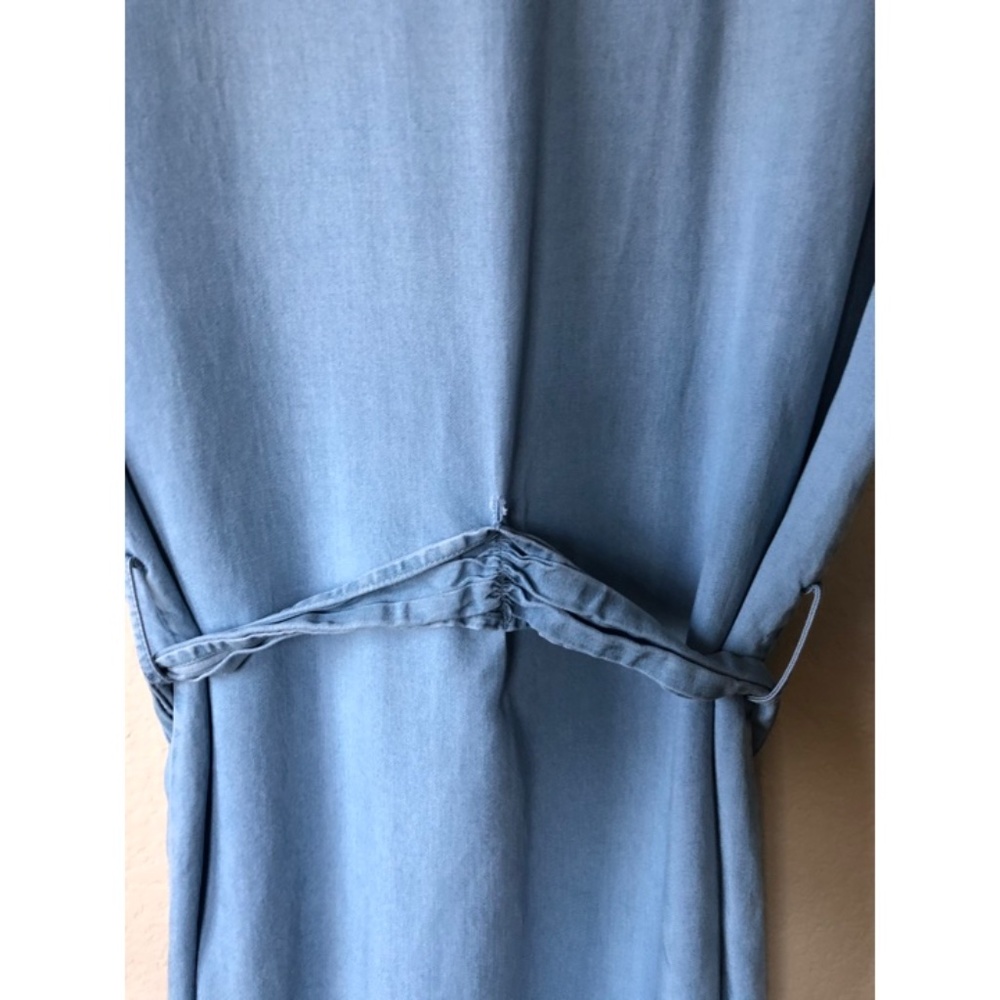 CHELSEA & THEODORE Rainbow Button Chambray Dress - Picture 9 of 10